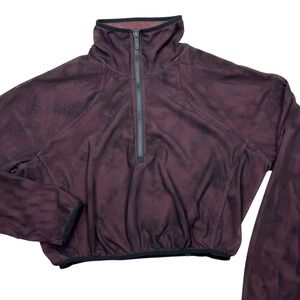 Lululemon Mesh Jacket Womens XL Black‎ Red Reversible Activewear Athleisure